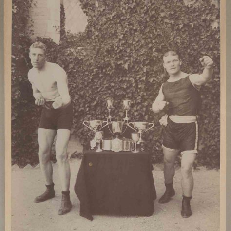 PBC/4/9 Corporal Chivers and Bombardier Wells c.1910 University of Westminster Archives | Polytechnic Boxing Club (fl.1888-1982)