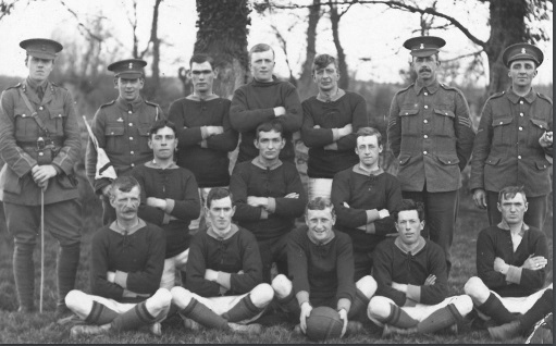No. 16 Platoon football Team [20th Century]. | Image courtesy of Anglesey Archives