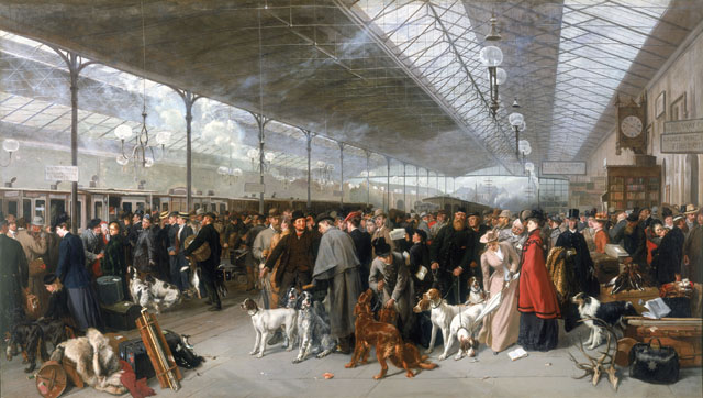 George Earl, ‘Coming South, Perth Station’, 1895. | Image courtesy of National Railway Museum