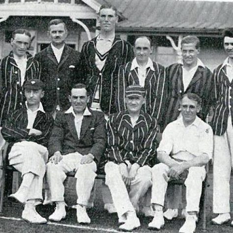 Black and white cricket team photo | Image courtesy of Stirling Archives.