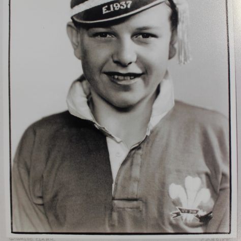 Bleddyn Williams, Taff's Well School, Wales v England 1937. Bleddyn Williams, Taff's Well School, Wales v England 1937. | Image courtesy of Glamorgan Archives