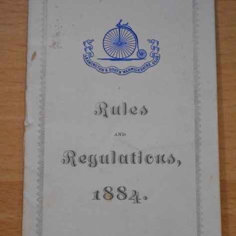 DSCN2259 Rules and regulations of South Warwickshire and Leamington Club. | Warwickshire County Record Office reference CR1844/10