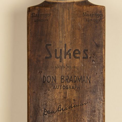 Don Bradman Autograph cricket bat, William Sykes Ltd. | Wakefield Council / Ian Townend