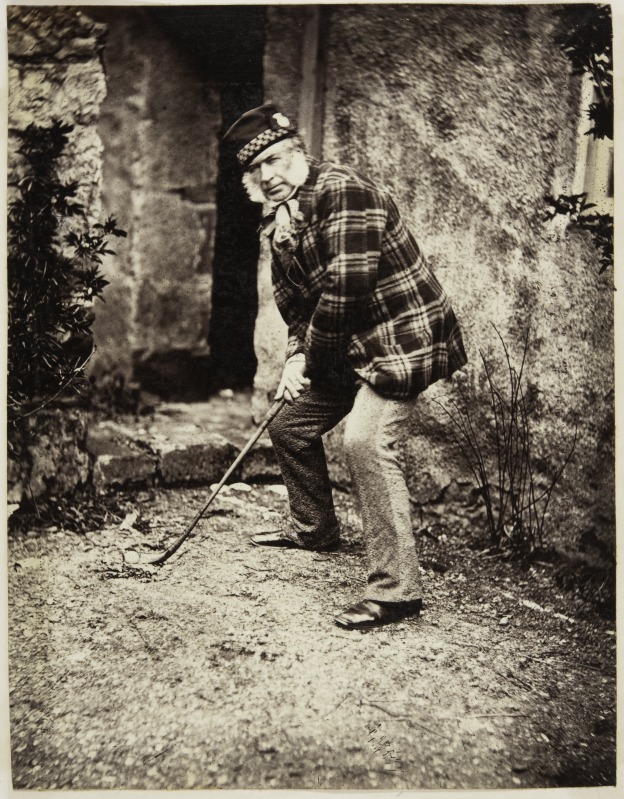 Portrait of Captain Campbell holding a golf club | Image courtesy of University of St Andrews Library