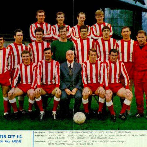 Keith-Harvey-Final-Season-Squad-Photo Exeter City FC team photo | Image courtesy of the Grecian Archive