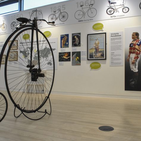 On Your Bike Exhibition. | Image courtesy of National Heritage Centre for Horseracing & Sporting Art
