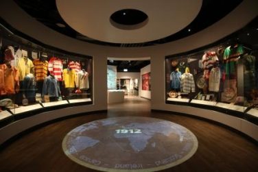 Rugby shirts on display in the World Rugby Museum | World Rugby Museum