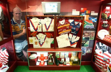 Rugby League Cares collections Rugby League Cares collection, a display of Rugby League shirts | Rugby League Cares