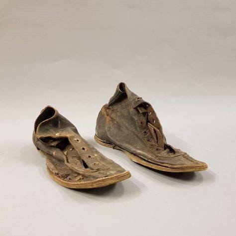 A pair of Boxing shoes from the Calbost collection | Museum nan Eilean