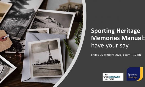 Sporting Heritage Memories Manual - Have your say