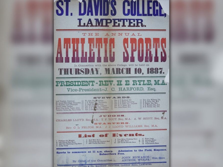 Sports Day Poster, St David's College, Lampeter | University of Wales, Trinity St Davids