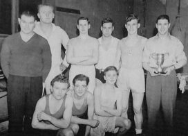 Halifax Star team with trainer Bob ‘Tiger’ Ennis (first left) a young Gordon Jones (fifth back row) and wrestling legend and TV celebrity Shirley Crabtree next to Bob Ennis
