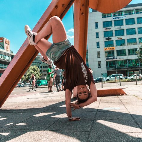 Young Woman representing St Helens in a tour of Stuttgart, Germany in 2018 Young Woman representing St Helens in a tour of Stuttgart, Germany in 2018 | Powered by Hip Hop (UC Crew)