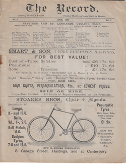 Copy of the Hastings Record, June 1894. Copy of the Hastings Record June 1894 | Hastings & St Leonards Cycling Club