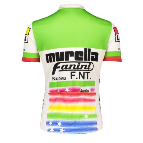 Murella Fanini Cycle Jersey with printed logos Murella Fanini Cycle Jersey with printed logos | Image courtesy of Westminster Menswear Archive