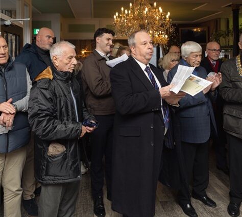 Assembled supporters at Plaque Unveiling. Lewis Patrick Photography Assembled supporters at Plaque unveiling | Lewis Patrick Photography